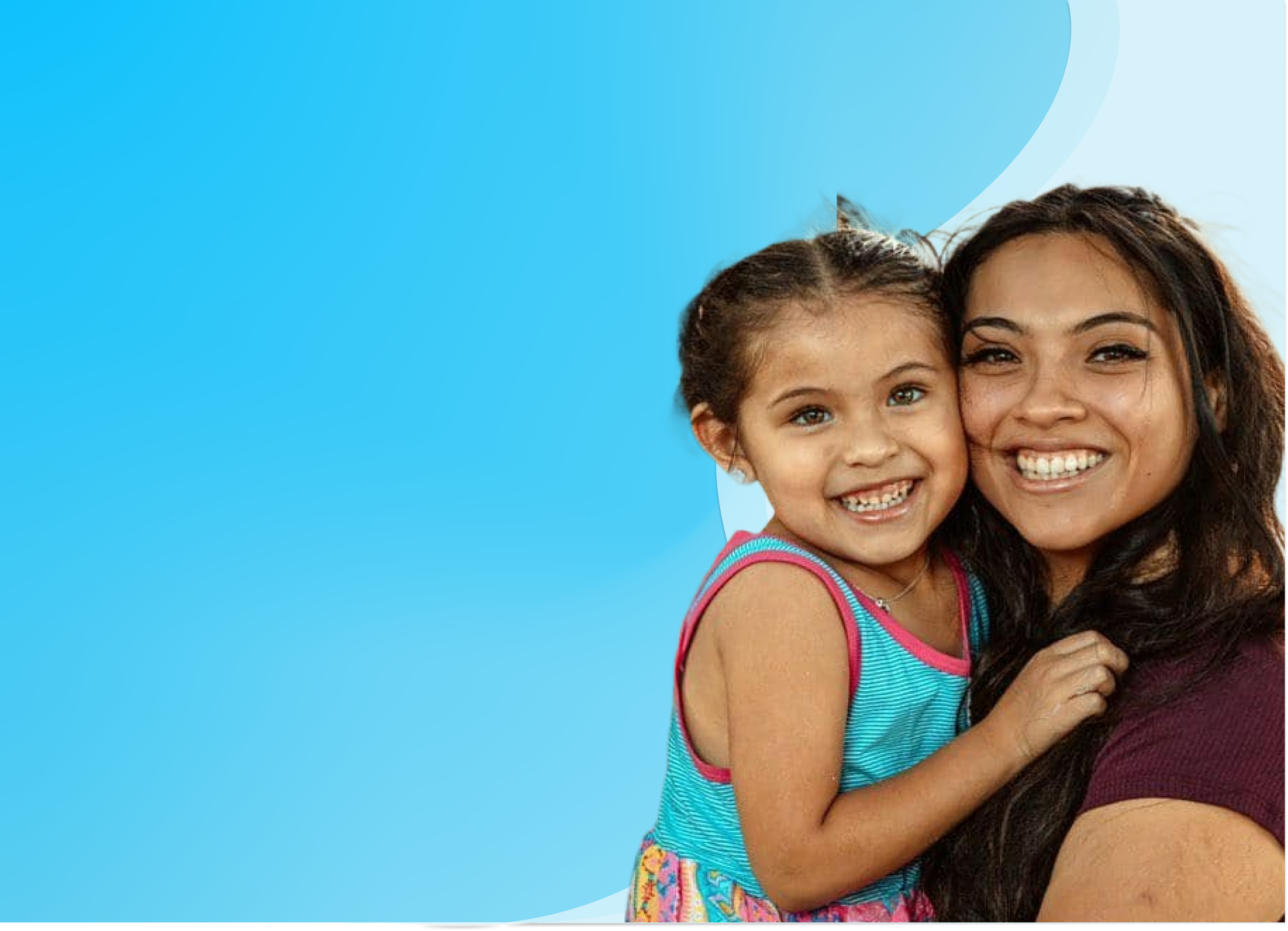 Background Image, Mother smiling holding her daughter